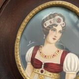 Painted miniature Empress Marie Louise