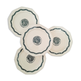 8 Dessert plates iron land