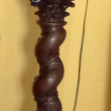 Wooden floor lamp