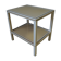 Mid century pierre vandel cream aluminium two-tier side table 1970s