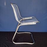 70s chrome metal chairs