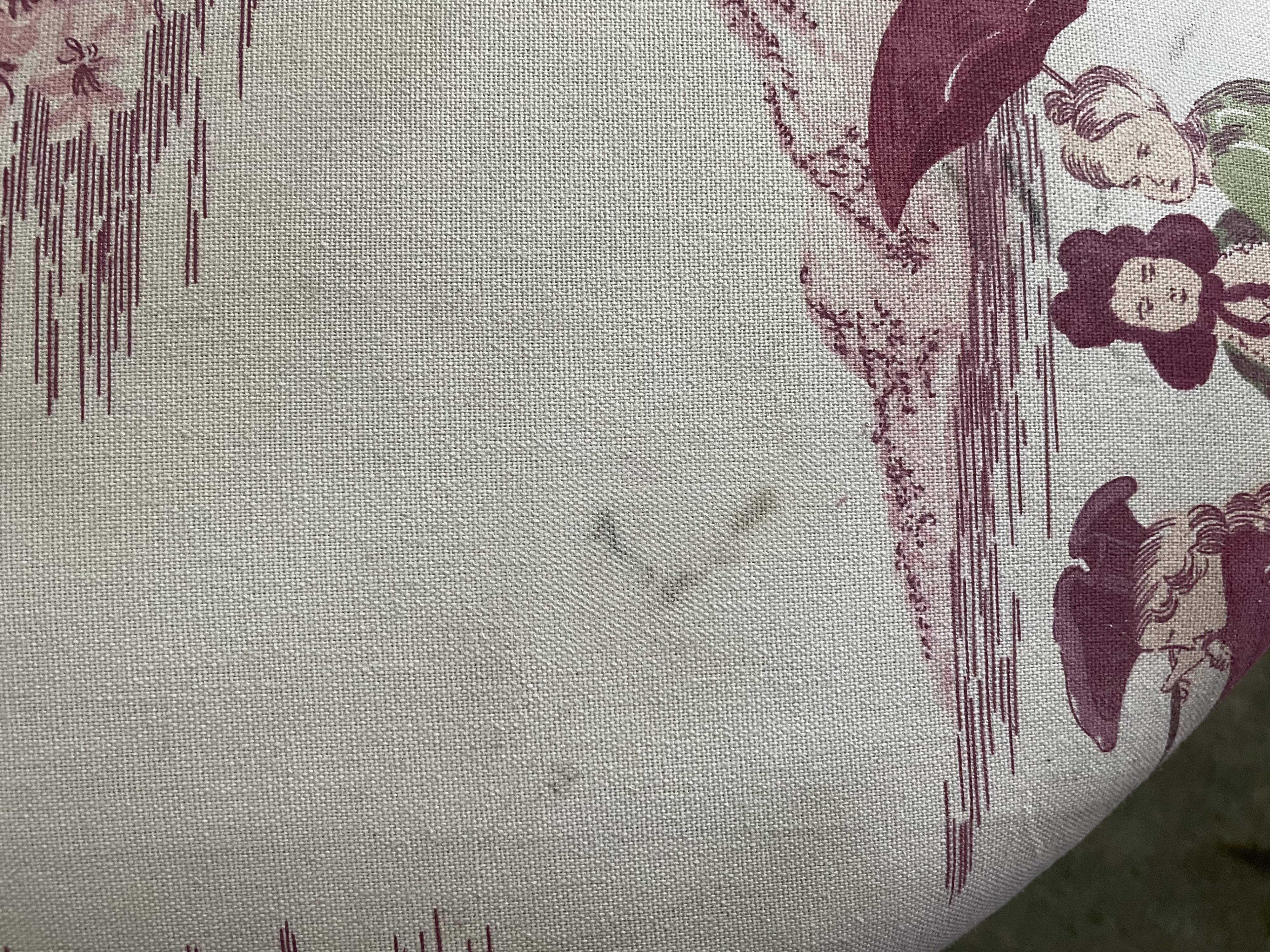 Méridienne Napoléon III toile de Jouy