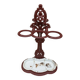 Patinated cast metal umbrella holder