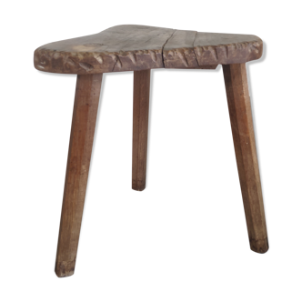 Ancient oak tripod shepherd's stool