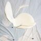 Chair Mod. 3207 Arne Jacobsen white leather
