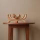 Handcrafted mango wood chandelier, Scandinavian style