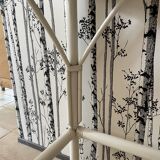 Coiffeuse en rotin blanc