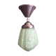 Plafonnier globe glass opalin green anise art deco