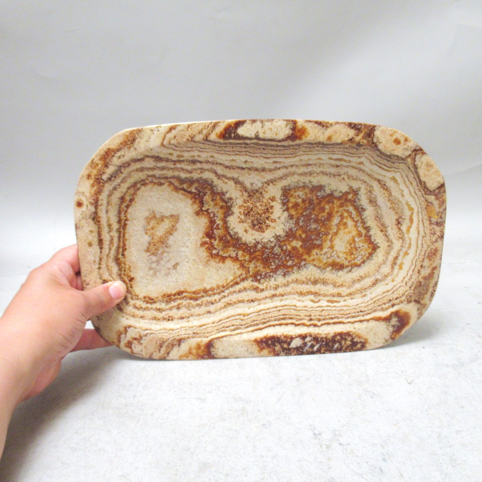 Brutalist stone tray 70s