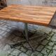 Table en noyer lamellé collé des années 60