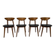 4 Fontania chairs attributed to Baumann – 1960s