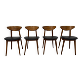 4 Fontania chairs attributed to Baumann – 1960s