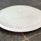 Vintage ceiling lamp with acrylic striped shade