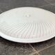 Vintage ceiling lamp with acrylic striped shade