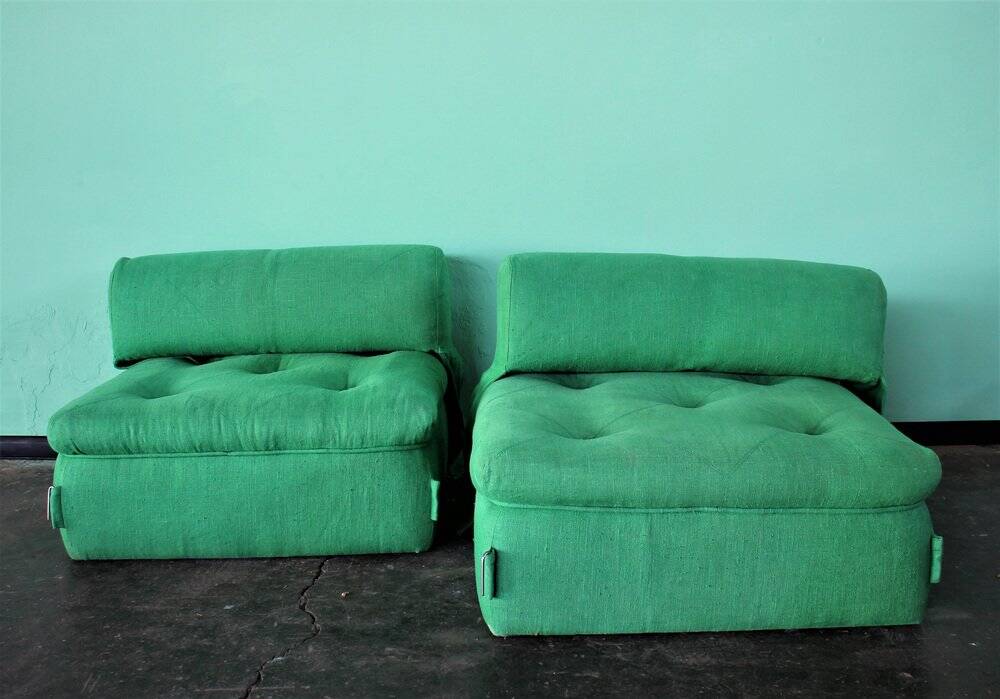 Modular sofa, Italy, 1980s, set of 2