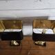 Pair of brass duck lamps from the 70s