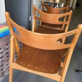 Chaises CH29 Sawbuck par Hans Wegner pour Carl Hansen & Son. Lot de 4
