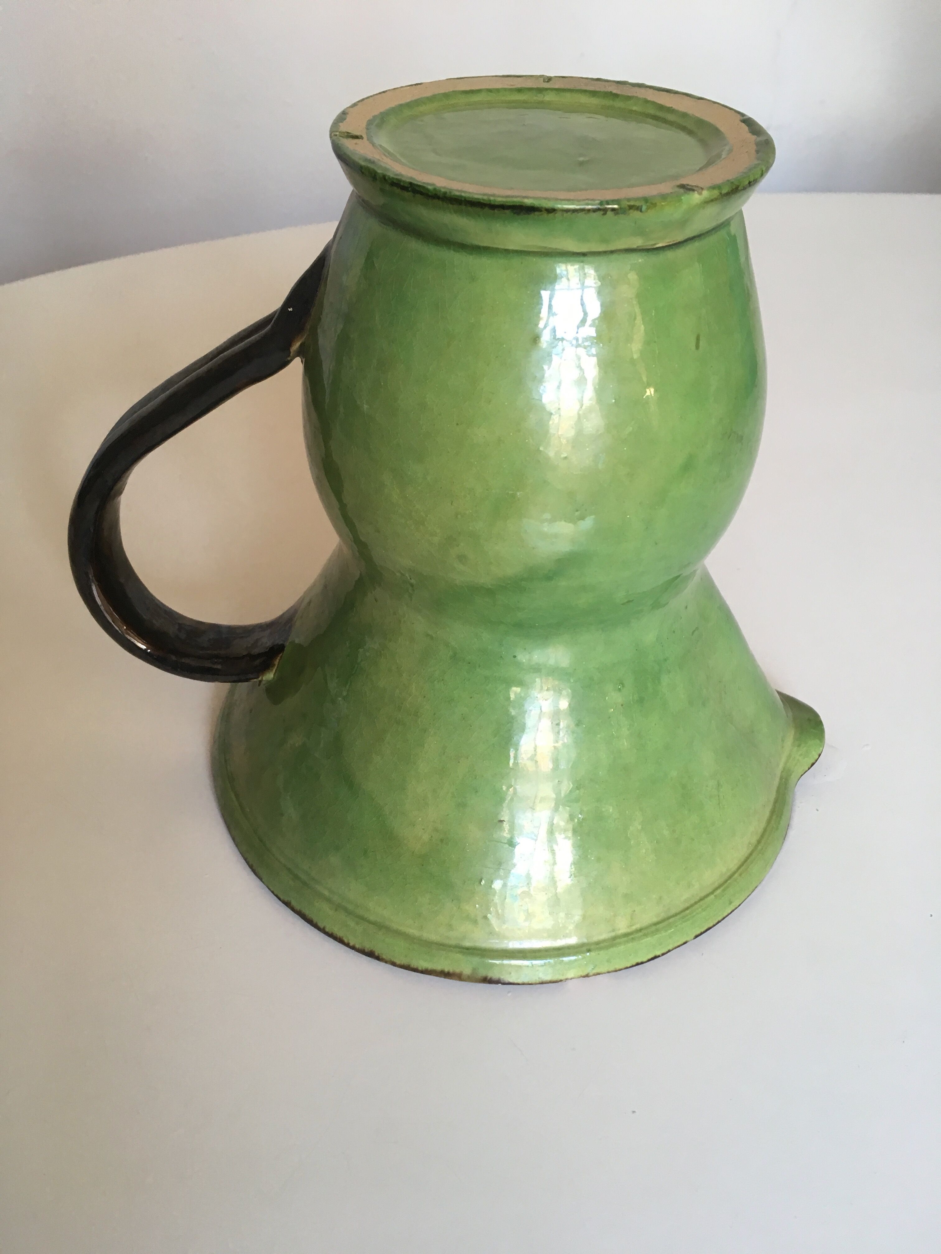 Dieulefit Vallauris 50s glazed earthenware vase