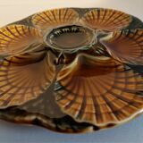 Sarreguemines earthenware oyster plate