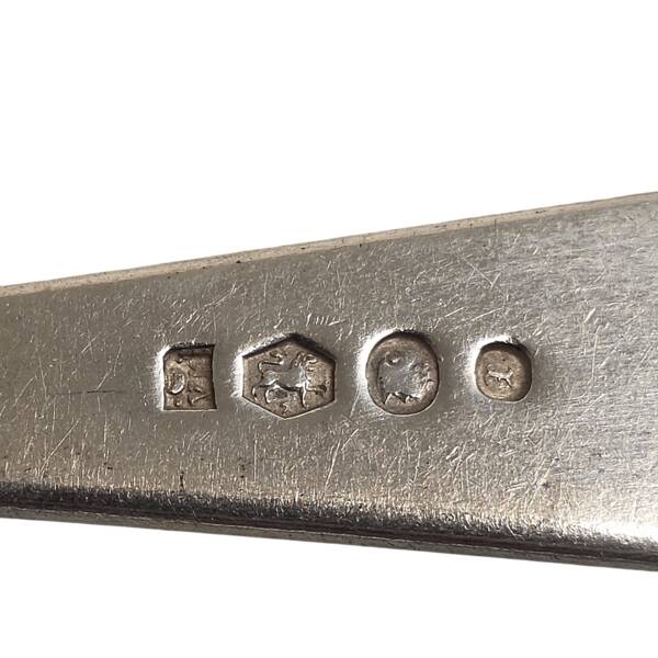 Fourchette et cuillère en argent néerlandais antique, début des années 1900.