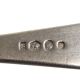 Fourchette et cuillère en argent néerlandais antique, début des années 1900.