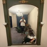 frosted green trumeau