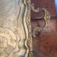 Vintage engraved metal top