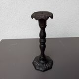 Old cast iron candle holder