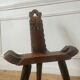 Brutalist tripod chair