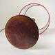 Lampe de table vintage en cuir italien, années 1950