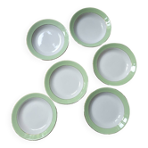 Set of 6 soup plates H7890 from L'Amandinoise