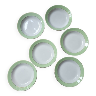 Lot de 6 assiettes creuses H7890 de L'Amandinoise