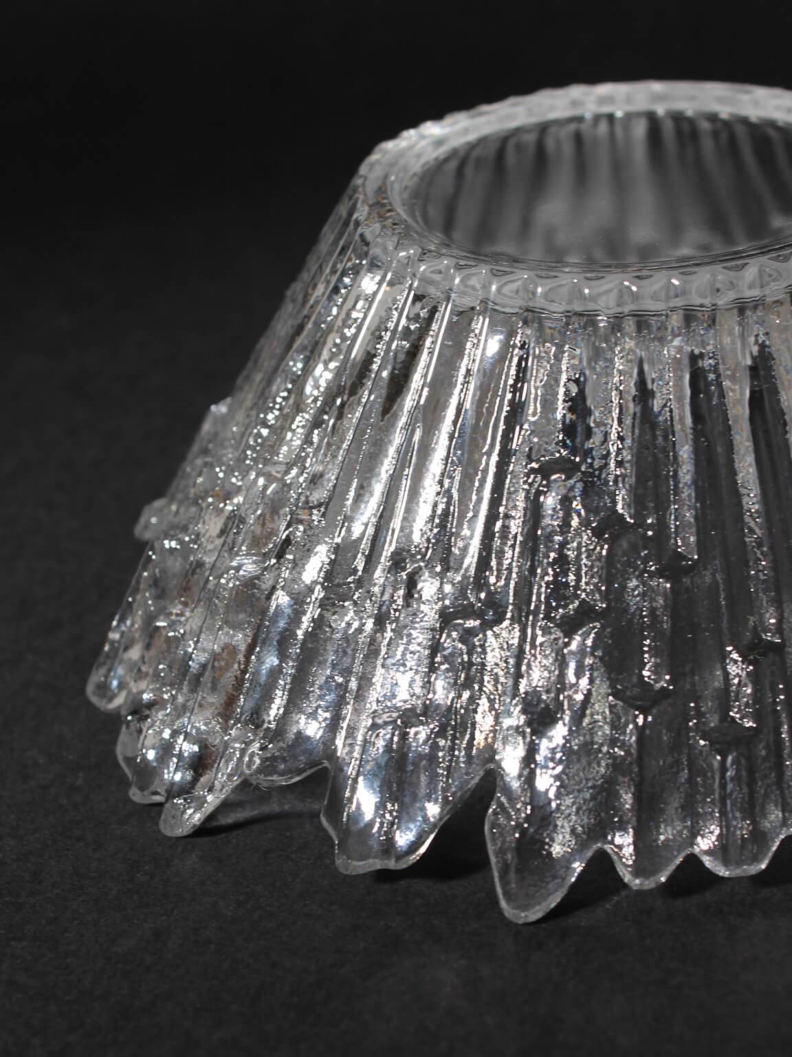 Tapio Wirkkala "Revoltunet" Ice Glass Bowl, 1970s, Finland