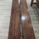 Old farmhouse table in solid walnut from the 19th century, benches, extensions, Ardèche.