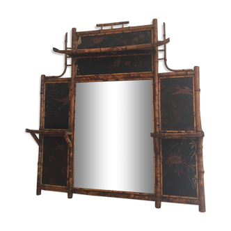 Miroir en bambou - 101x94cm