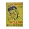 Affiche cinéma "A l'est d'Eden" James Dean, 1955