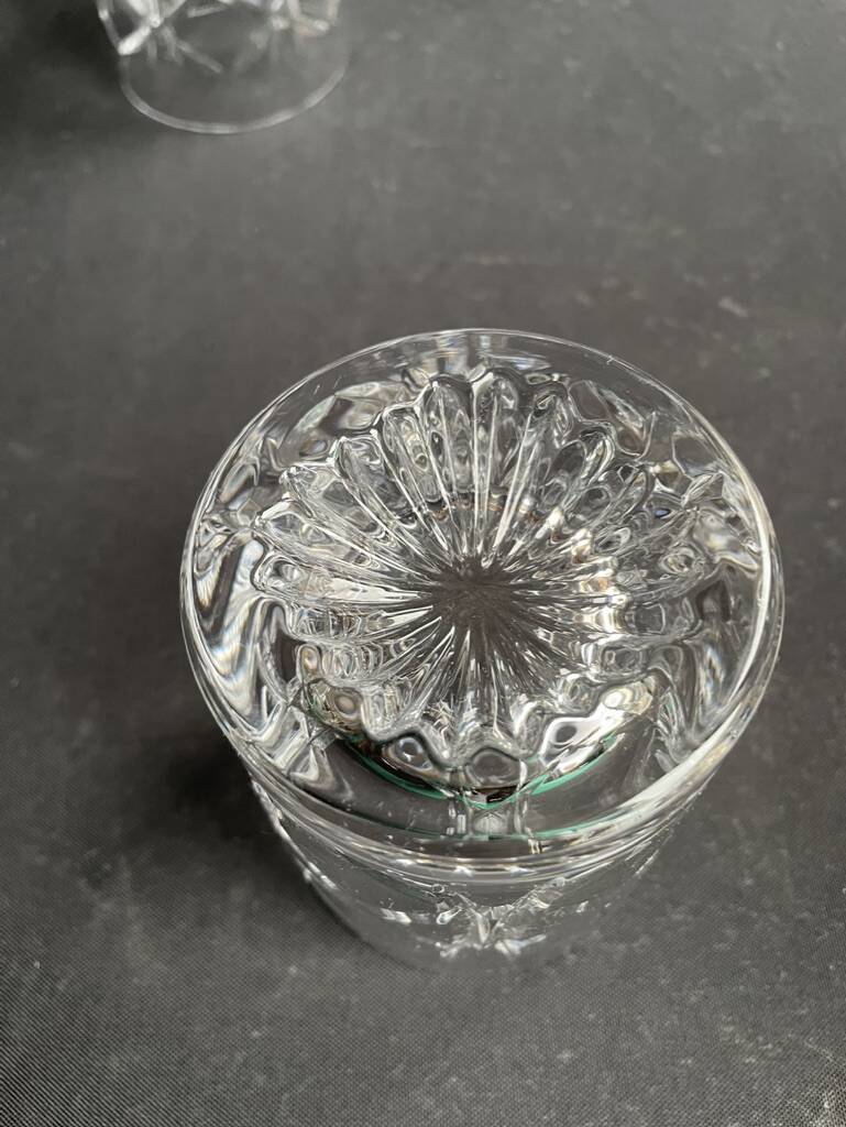 5 Whiskey glasses – Cut crystal