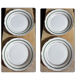 Vegetable lot & 4 matching flat plates Digoin Sarreguemines