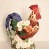 Vintage slip rooster pitcher