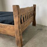 Brutalist Aranjou elm bed