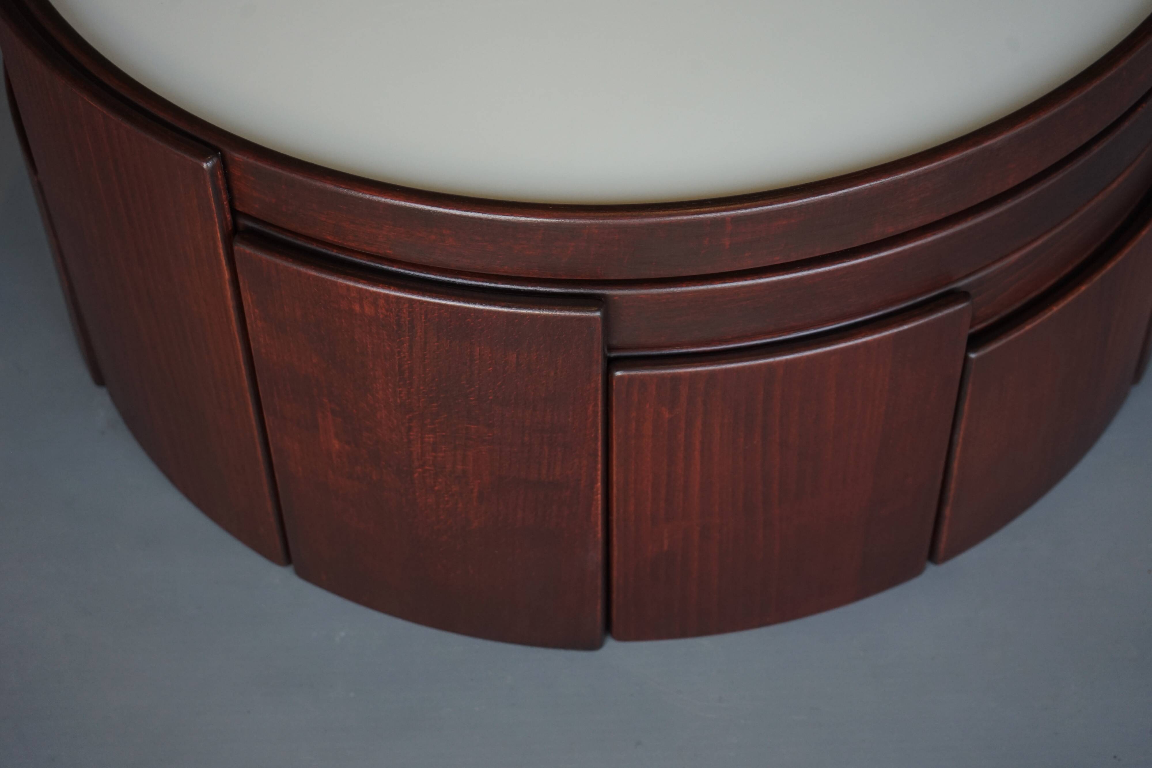 Cassina model 780/783 Stacking Tables by Gianfranco Frattini, 1970s