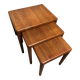 Tables gigognes en teck par Bramin