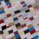 Colorful Boucherouite Moroccan rug - 87 x 190 cm