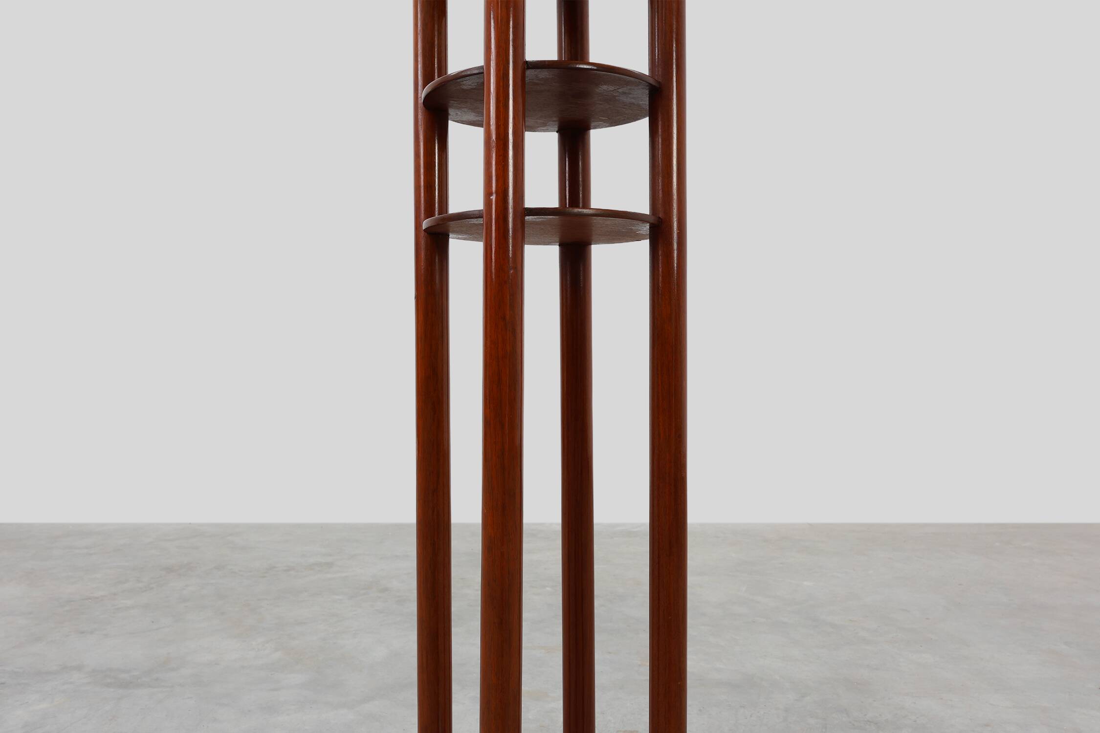 Vienna secession pedestal in wood and copper, Austia ca. 1910