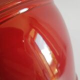 Old vintage numbered art deco red vase