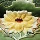 Art Nouveau slip planter with thistles