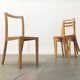 Chaises de salle à manger en bois vintage de Sirch, Bitzer, lot de 4