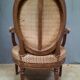 Fauteuil medaillon Louis XVI