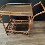 Vintage rattan service