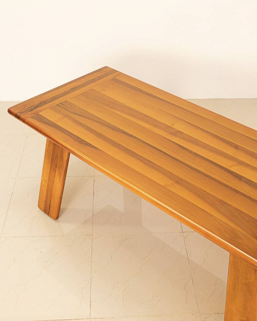 "Sapporo" walnut table by Mario Marenco for Mobil Girgi 70's